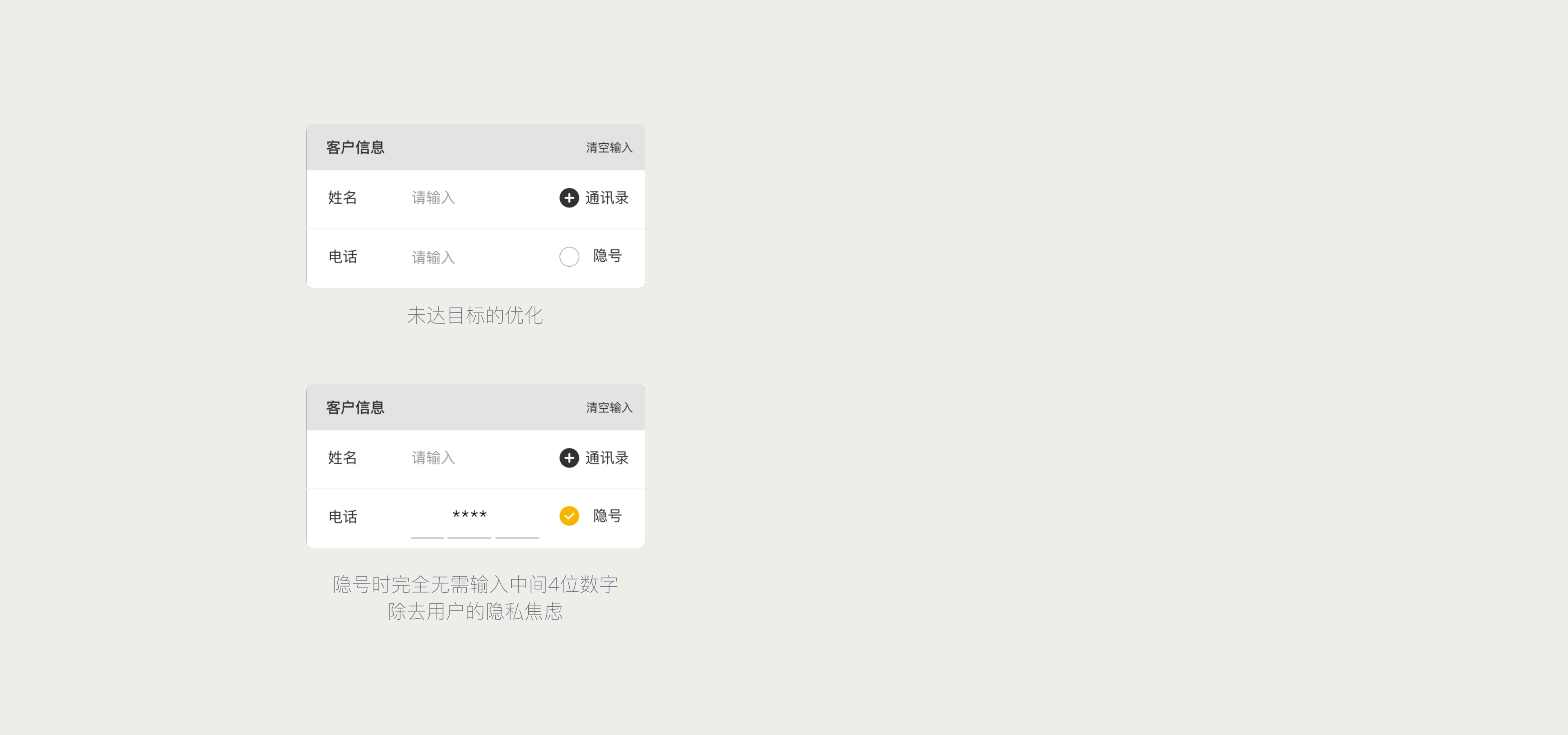 隐号录入方案从错误理解到修正的过程
